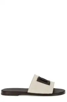 Dolce & Gabbana | Dolce & Gabbana Logo Canvas Slide Sandals