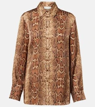 Zimmermann | Hypnotic snake-print silk shirt