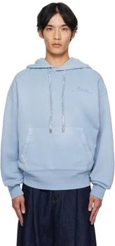 AMIRI | Blue Bleach Bandana OS Hoodie