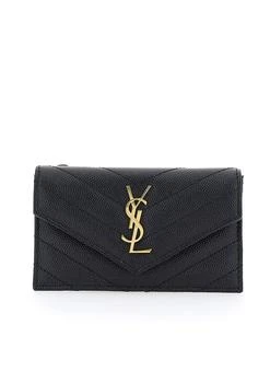 Yves Saint Laurent | Saint Laurent Cassandre Matelassé Fragments Flap Card Case