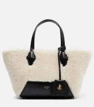 Jimmy Choo | Diamond Small shearling tote bag