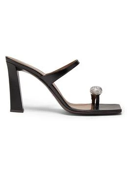 Giuseppe Zanotti | 30th Anniversary 90MM Leather Toe Ring Sandals