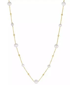 Effy | EFFY® Cultured Freshwater Pearl (5-7mm) 18" Collar Necklace in 14k Gold
