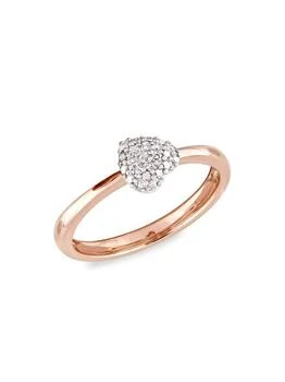 Saks Fifth Avenue | 14K Rose Gold & 0.05 TCW Diamond Heart Ring