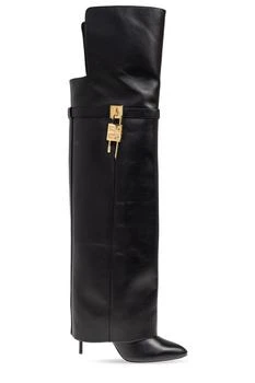 Givenchy | Givenchy Shark Lock Stiletto Over-The-Knee Boots
