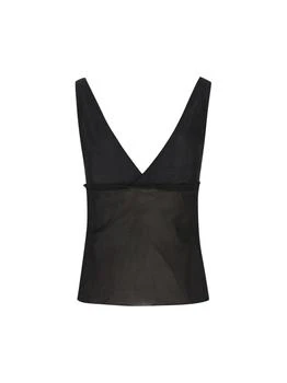 Yves Saint Laurent | Saint Laurent Cassandre V-Neck Ribbed Tank Top