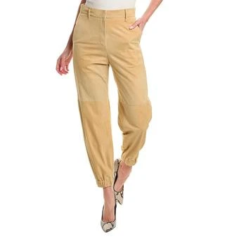 Brunello Cucinelli | Leather Women's Pants