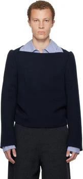 Dries Van Noten | Navy Wool Shirt
