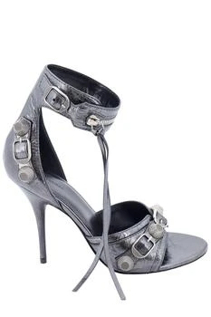 Balenciaga | Balenciaga Cagole Metallic Heeled Sandals
