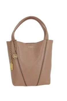 Chloé | Chloé Spin Logo Printed Small Top Handle Bag