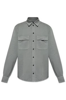 Dolce & Gabbana | Dolce & Gabbana Logo Tag Curved Hem Shirt