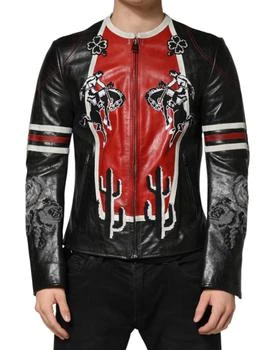 Dolce & Gabbana | Guns n' Roses Full Zip Men Biker Men's Jacket