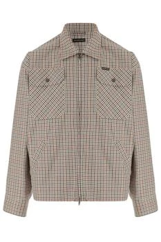 Balenciaga | Balenciaga Checked Zipped Shirt
