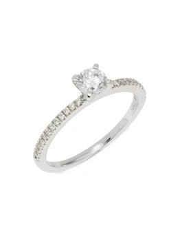 Saks Fifth Avenue | ​14K White Gold & 0.58 TCW Diamond Engagement Ring