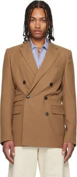 Dries Van Noten | Tan Regular Fit Wool Blazer