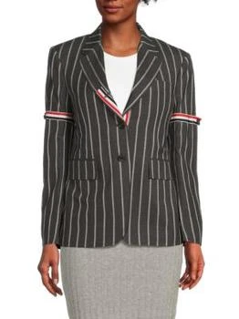 Thom Browne | ​Striped Wool Back-Tab Blazer