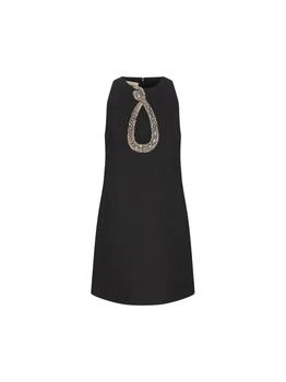 Valentino | Valentino Embellished Crewneck Dress