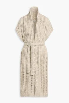 Brunello Cucinelli | Sequin-embellished open-knit cardigan