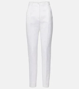 Dolce 
Gabbana | Cotton-blend brocade slim pants