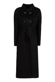 Valentino | Valentino Double-Breasted High Neck Coat
