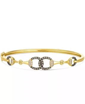 Le Vian | Chocolate Diamond (0.41 ct. t.w.) and Nude Diamond (0.21 ct. t.w.) Bangle in 14k Honey Gold