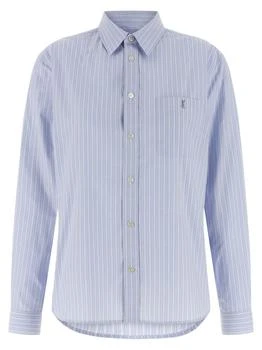 Yves Saint Laurent | Saint Laurent Cassandre Striped Button-Up Shirt