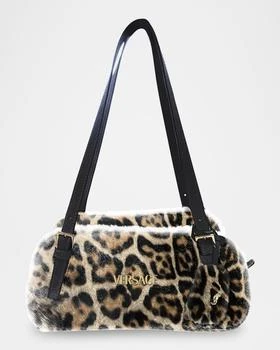Versace | Jaguar-Print Faux Fur Shoulder Bag