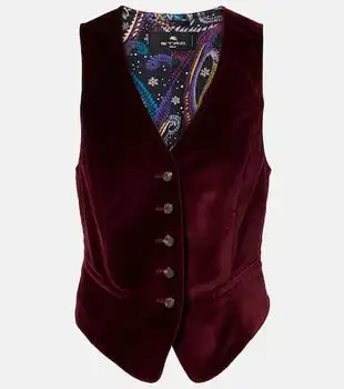 ETRO | Cotton velvet vest