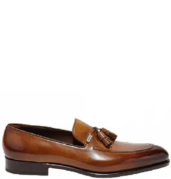 Salvatore Ferragamo | Men's Leather Tassels Moccassin In Amber