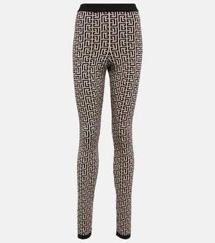 Balmain | Monogram high-rise leggings