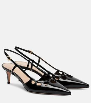 Gianvito Rossi | Pointy 55 patent leather slingback pumps