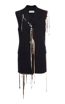 Dries Van Noten | Dries Van Noten Bimbila Whipstitched Wool Vest - Moda Operandi