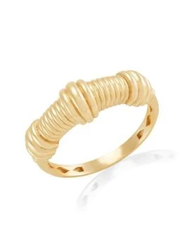 Saks Fifth Avenue | 14K Yellow Gold Ribbed Band Ring