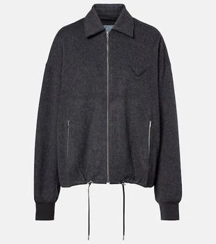 Prada | Wool and cashmere blouson jacket