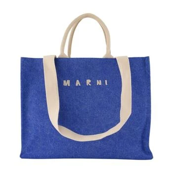 Marni | Large Shopper Bag - Cotton - Blue