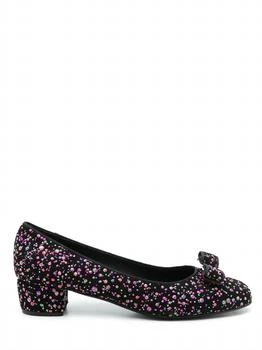 Salvatore Ferragamo | Women's Vara Sequin-Embellished Pumps In Black