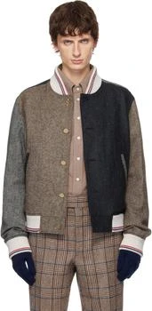 Thom Browne | Multicolor Button Up Bomber Jacket