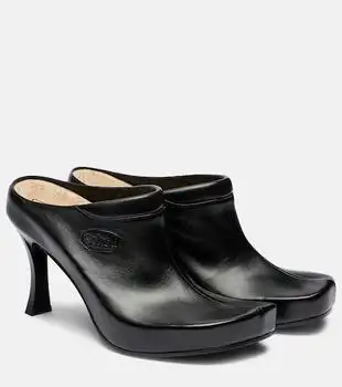 Balenciaga | x Scholl 80 leather mules