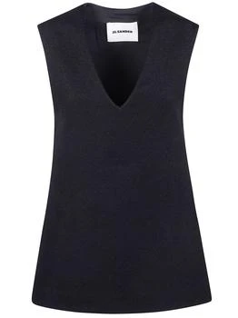 Jil Sander | Jil Sander Sleeveless V-Neck Top