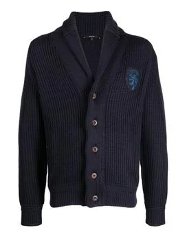 Gucci | Gucci Logo Patch Chunky Knit Cardigan