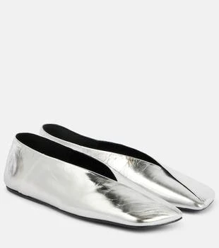 Jil Sander | Metallic leather ballet flats