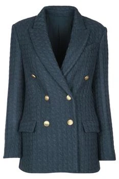 Brunello Cucinelli | Brunello Cucinelli Double-Breasted Knitted Blazer
