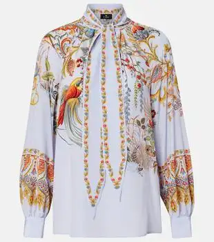 ETRO | Semi-sheer jacquard blouse