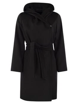 Max Mara | Max Mara Studio Newmang Belted Hooded Coat