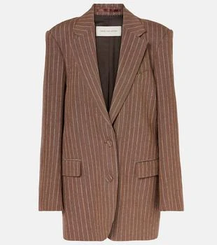 Dries Van Noten | Striped linen-blend blazer