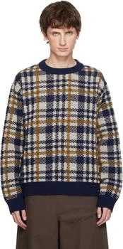Dries Van Noten | Navy Check Sweater