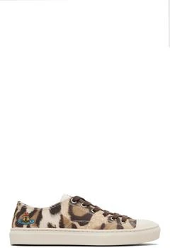 Vivienne Westwood Brown Low Top Plimsoll Sneakers