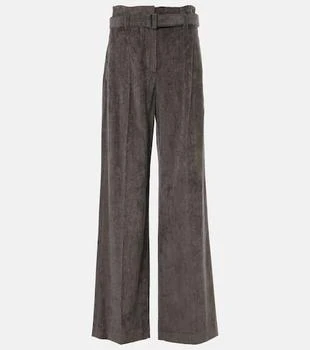 Brunello Cucinelli | High-rise cotton tapered pants