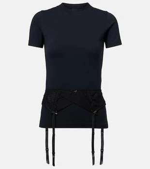 Balenciaga | Lingerie cotton-blend jersey T-shirt
