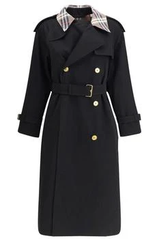 Burberry | Burberry Long Check Collar Castleford Trench Coat
